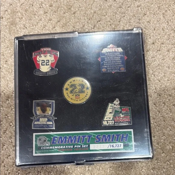 Emmitt Smith Commemorative Pin Set
Limited Editiontion 2277 - Picture 1 of 3
